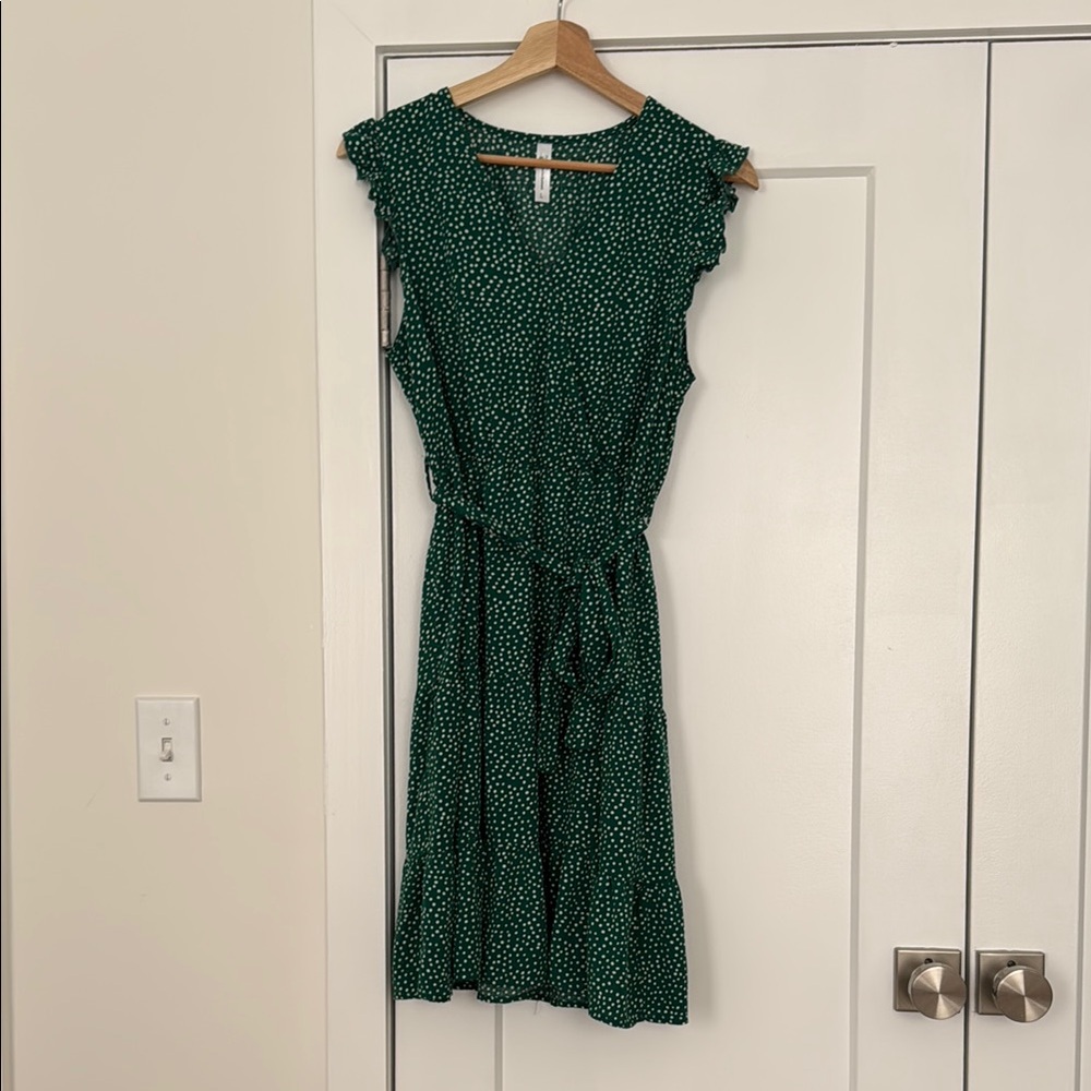 Beachsissi Green Polka Dot Dress